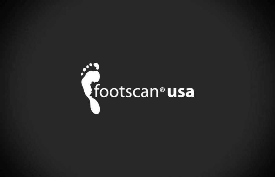 Footscan USA Black White Logo