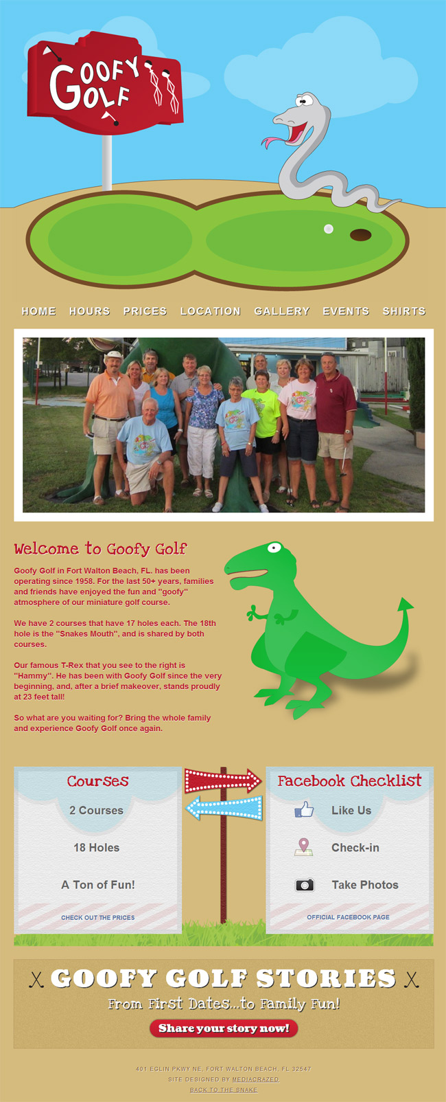 Goofy Golf Homepage