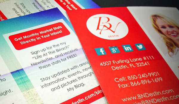 Real Estate Folded Business Card